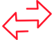 p2p two arrows apointing to both side icon